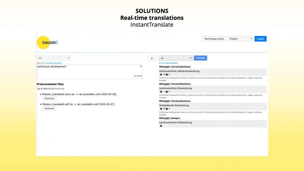translate instant not working on page refresh