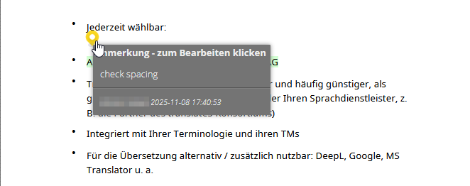 Anmerkungen direkt im Layout – dort, wo sie hingehören